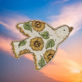 DIY Cross-stitch embroidery kit on wood Sunflower Bird Craft gift Model