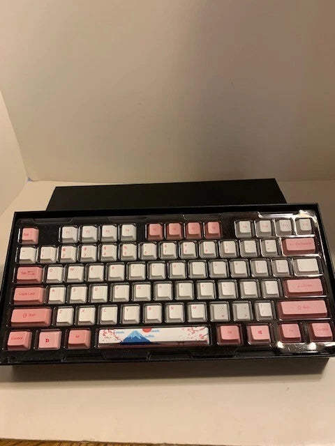 NEW-Open Akko Tokyo Metro keycap set~ Japanese- Mountain- Cherry Blossom-Pink Model