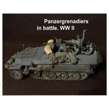 1/35 WW2 Panzer Grenadier in Battle RESIN FIGURE MODEL KIT Unassembled Unpainted Model