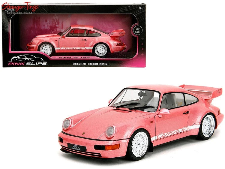 Jada 1:18 Porsche 911 Carrera RS 964 Pink Slips Diecast Model Car Model