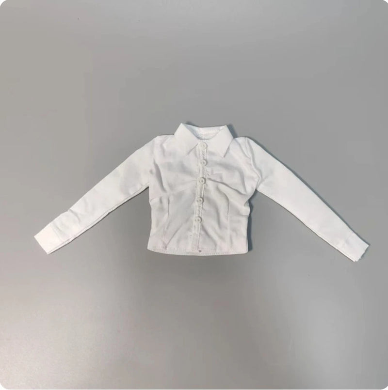 Office Lady Blouse Shirt Model Fit for 12" Soldier Action Figure 1/6 Model