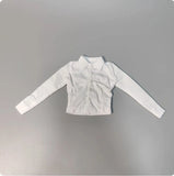 Office Lady Blouse Shirt Model Fit for 12" Soldier Action Figure 1/6 Model