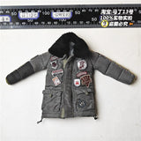 1/6 Scale Wasteland Distressed Cotton Jacket Model For 12'' Ph Action Figures Model