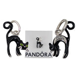 New 100% Authentic PANDORA 925 MEOOOW Eyeshine glow Black Cat Charm 794769C01 Charms