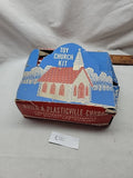 Toy Church Kit Plasticville, USA Bachman Bros w/ Box Complete Used Model