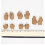 1/6 Scale Male Solider Hands Model 10 PCS for 12" Action Figures Prop Scene Model
