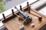 Ancient Battleship Deck 32 pounds Long gun Scene  Scale 1/30 Wood Model ship kit Model
