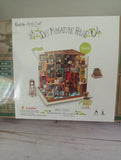 NEW Rolife DG102 DIY Miniature House SAM'S STUDY 3D Model Kit w/ LEDs Book Nook Model