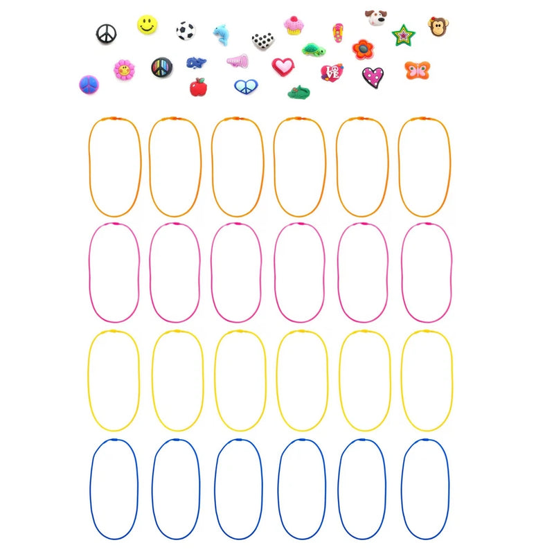 Jewelry Making Kit - DIY Silicone Necklaces & Bead Charms - 48 pcs Model