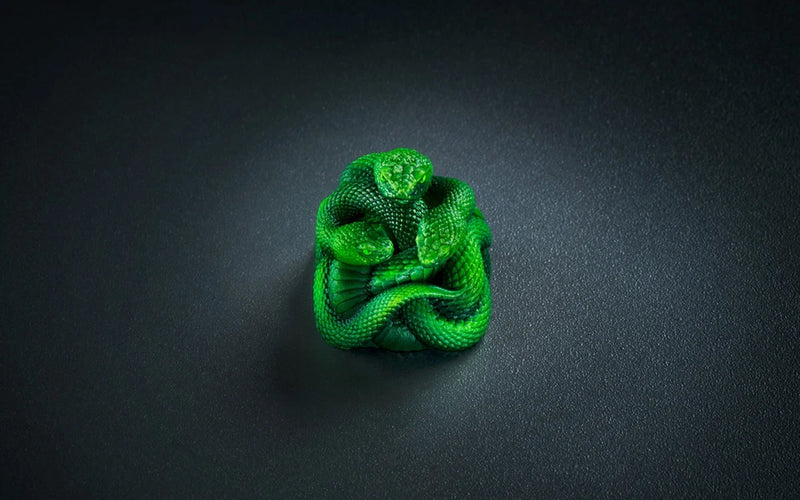 Razer Triple Headed Snake Artisan Keycap - LIMITED EDITION In Hand Model