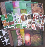 Woodland Garden Trees DIY Kit Junk Journal paper Scrapbook Ephemera Model