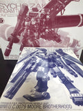 GUNDAM Full Armor Psycho Zaku Thunderbol 1:100 MG Mechanical Clear Model Kit SET Model