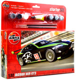 Airfix Jaguar XKR GT3 W/ Glue, Paints, Brushes Set 1:32 Model Car Kit A55306 Model