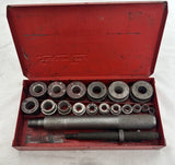 Vintage Blue Point A157 Bushing Driver Set Snap-on USA Early Pre A157A Tool Kit Model