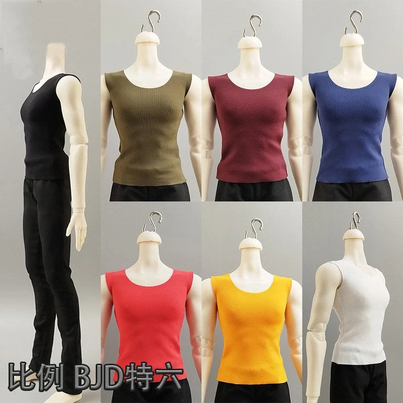 1/6 vest Tops Wide shoulder Clothes Model Fit 12'' Action Figure Body Doll Toy Model