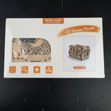 Hedin Craft 3D Wooden Puzzle Antique Box DIY Mechanical Laser Cut Model Kit 14+ Model