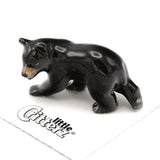 Little Critterz Bear - Black Bear "Blueberry" - Miniature Porcelain Figurine Model