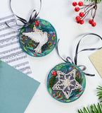Christmas Dove New joy Bead Embroidery Kit ?C DIY Beaded Home Decor Wall Art Model