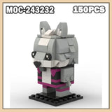 MOC-243232 Brickheadz Building Blocks VinceWuff Dad Bod Model Creative Gift Buil Model