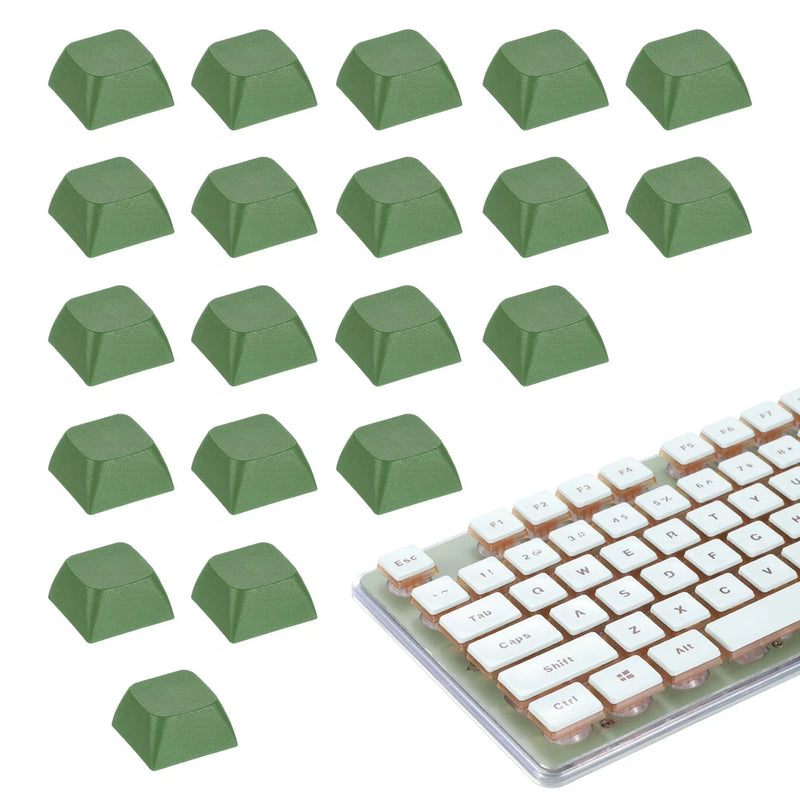 20Pcs XDA Profile Keycap Set PBT Mechanical Numeric Keypads, Dark-Green Model