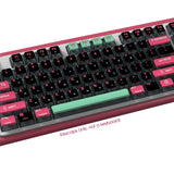 Black Pink Cyberpunk Keycaps PBT Transparent ASA for MX Mechanical Keyboards Model