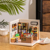 Rolife Plastic House Building Set Toy DIY Miniature Dollhouse Playset with LED Model