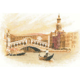 Heritage counted cross stitch kit Aida "Rialto (A)", JWRI1070-A, 29x20cm, DIY Model