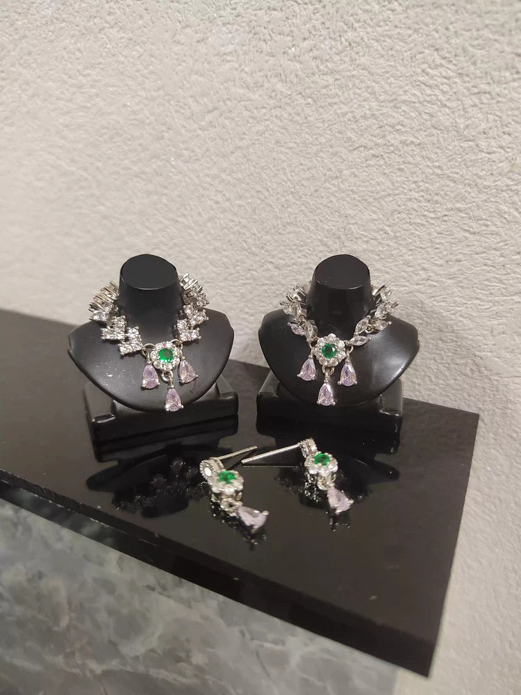 1/6 Female Zircon Earrings And Necklace Model For 12" PH TBL Action Body Toys Model