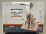ROKR 3D Wooden Puzzle Magic Cello Mechanical Music Box Model Kit Decor Toy Gifts Model
