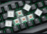 Drop Artifact Shield Series Keycap Set White On Black MDX-36353-1 - 107 Keys Model