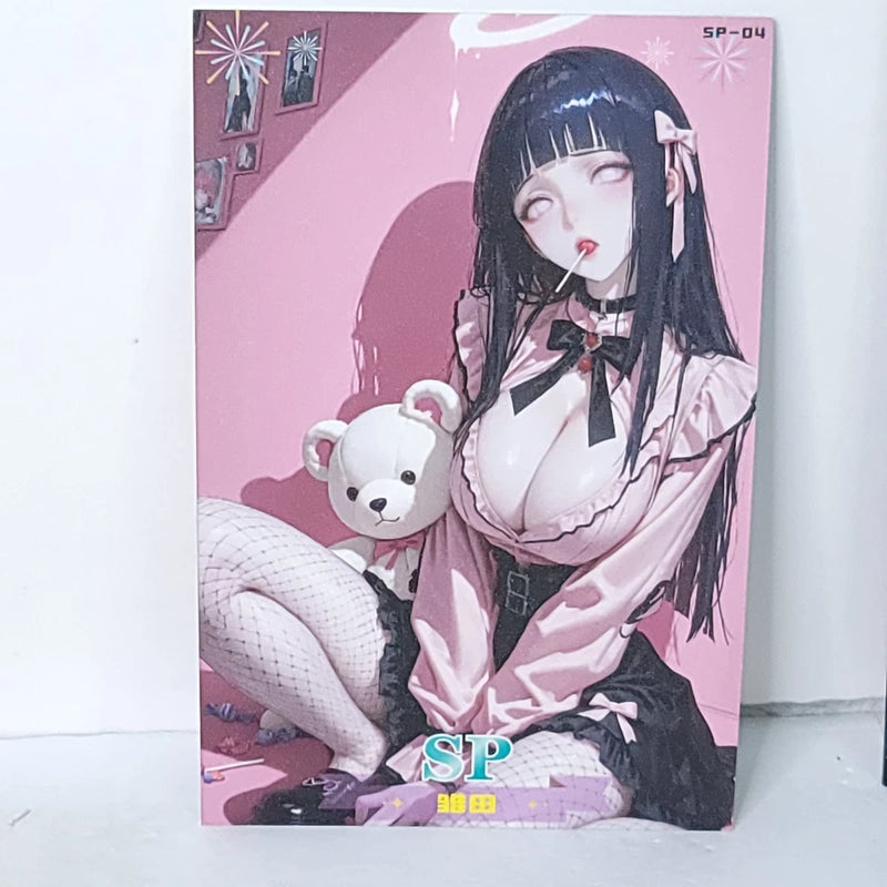 Hinata Waifu Card Anime Lollipop Girl Matchmaker Wall Art Oversized Board A5 Model