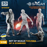 SPALAH 30235 1:35 Set of figures "Zombies" 4 figures 3d printed resin model kit Model