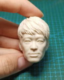 1/6 Scale Unpainted Wang Baoqiang Head Carving Sculpt Model Toys Model