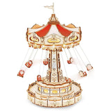 Robotime EA02 ROKR Swing Ride DIY Music Box 3D Wooden Puzzle Model