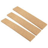 3Pcs Reusable Cork Board Strips for Office Memo Photo Wall Brown Easy Install Model