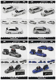 Mortal 1:64 ALTEZZA GITA ELIXIR Diecast Model Car Model