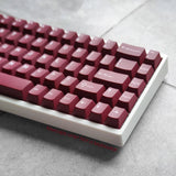 Wine Retro Red PBT Doubleshot Cherry Profile Keycap Set fits Mechanical Keyboard Model