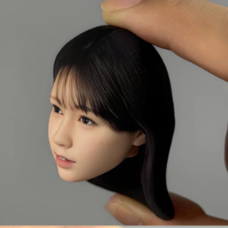 1/6 Asia Beauty  3D Girl Head Sculpture For 12"  TBL AT Figure Model Model