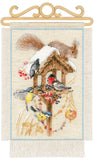 Riolis Cross Stitch Kit Hanger Cottage Garden Winter 1751 Model