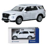 Welly 1:38 Hyundai Palisade White - Diecast Model Car Pull-Back Action Model