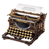ROKR LK703B Mechanical Wood Models - Mechanical Typewriter Classic Version Model
