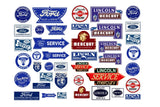 1:64 scale model vintage Ford Lincoln Mercury car automobile service signs Model