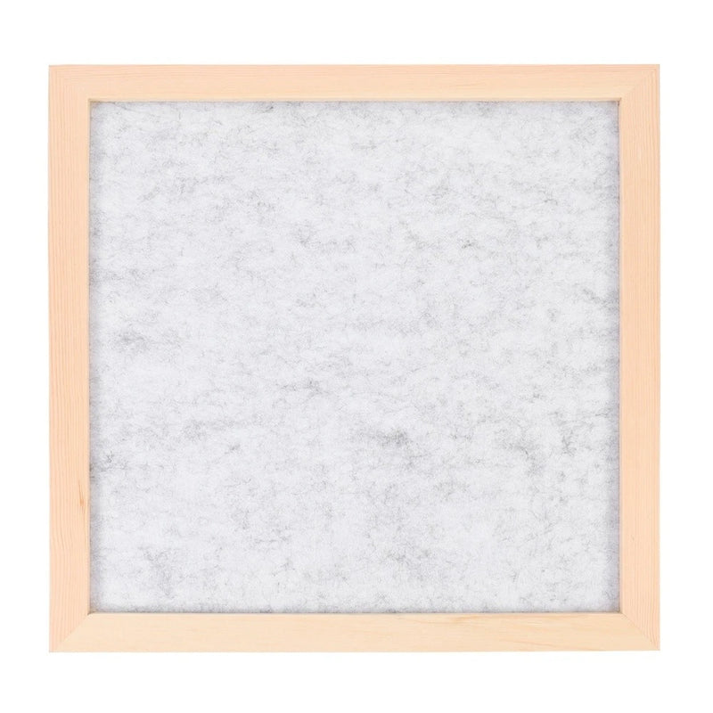 Light Grey Kids DIY Bulletin Board Felt and Wood for Photo Display Model