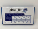 FlyStone Ultra Slim USB Keyboard KB-30FS-68WT White 78-Key LED Indicators New Model