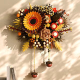 MOC Sunflower Plant Art Wall Flower Pendant Building Block Model Kit Toy Gift Model