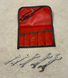 Snap-On Tools USA 5pc SAE 3/16-9/16 Ignition Open-End Wrench Set in C52D Kit Bag Model