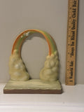 ANRI Rainbow Figurine Handcarved Display Stand Rainbow in the Clouds Stage Scene Model