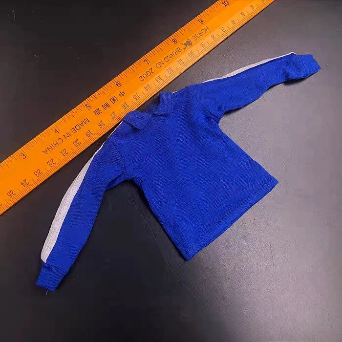 1/6 Soldier Blue Casual Sweatshirt Model Top Clothes for 12" Action Figure Body Model