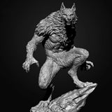 Evil Werewolf 1/24 Scale Resin Figure Model Kit Unassembled Unpainted Statue Toy Model