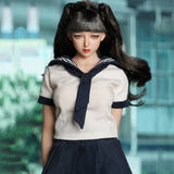 1/6 KKP004D Beauty Head Sculpt Model Fit 12'' Female White Figure Body Model